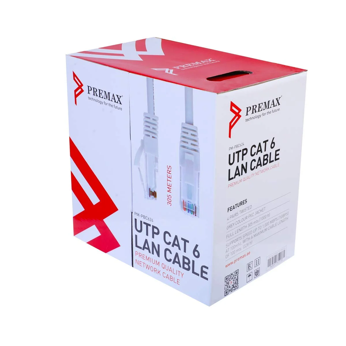 Premax Cat6 305M UTP Cable